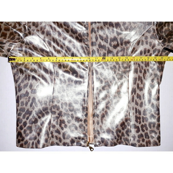 Giancarlo Ferrari Leopard Print Blazer Jacket - Picture 11 of 16